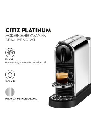 D 140 Citiz Platinum Kahve Makinesi,Paslanmaz Çelik D140-EU-ME-NE - 2