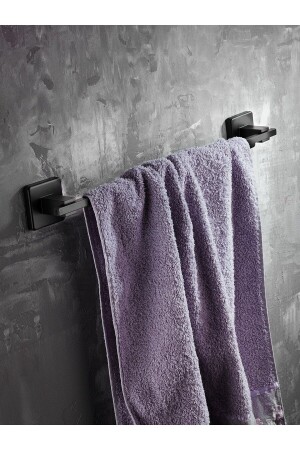 مقعد منشفة منشفة طويلة منشفة حمام رف منشفة سوداء D-006 PRA-5413306-3428 - Sas Haus