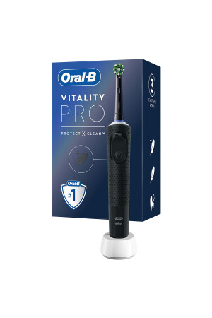 D103 Vitality Pro Cross Action Şarjlı Diş Fırçası - Siyah - 1