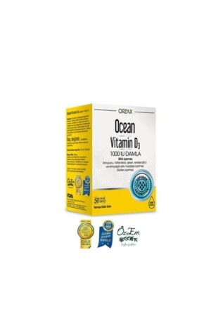 فيتامين D3 1000 IU قطرات 50 مل 8697595871423 - Ocean