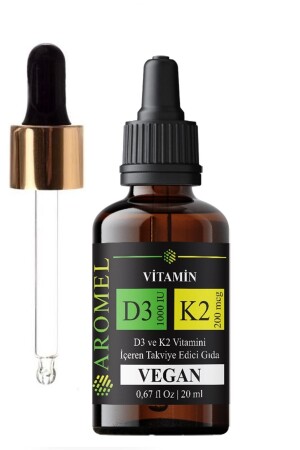 D3 K2 Vitamini Damlalıklı Kapak D3 1000 Iu 200 Mcg K2 Mix -fda - 2