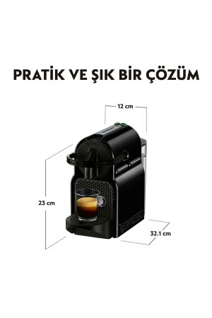 D40 Black Inissia Kapsüllü Kahve Makinesi,Siyah 153.01.01.2773 - 3