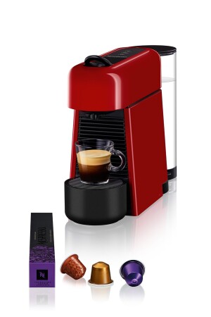 D46r Red Bundle Essenza Plus Kapsüllü Kahve Makinesi D46R - 4