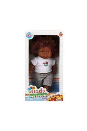 Dada Kıvırcık Saçlı Oyuncak Zenci Erkek Et Bebek - 35 Cm - 4