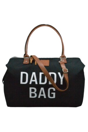 Daddy Bag 3 Lü Set Siyah Tasarım Father Baby Mommy Bebek Bakım Ve Erkek Çantası AYB-MB3CY - 5