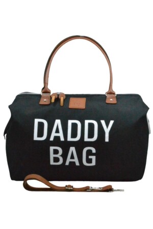 Daddy Bag 3 Lü Set Siyah Tasarım Father Baby Mommy Bebek Bakım Ve Erkek Çantası AYB-MB3CY - 6