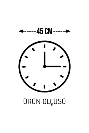 Dafhi Dekoratif Ahşap Duvar Saati 45x45 DFSAAT333 - 4