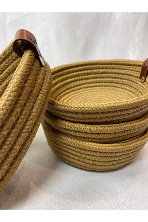 Daisy 4-teilige dekorative, stilvolle, waschbare Snackschale aus Jute daisycookies1 - 6