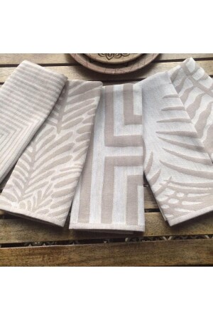 Damask 5'li Mutfak Havlu Seti & Kurulama Bezi 40*60 Cm - Dost