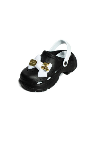 Damen Eva Sea Beach Cook Doctor Nurse Hospital Bequeme Sandalen-Hausschuhe in Schwarz - 5