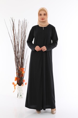 Damen-Gebetskleid Abaya mit Reißverschluss - 1