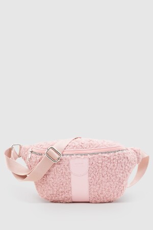 Damen-Gürteltasche aus Webpelz in Rosa 213 - 2