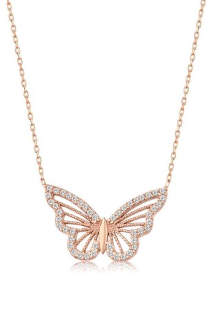 Damen-Halskette Schmetterling aus 925er-Sterlingsilber MA_KL_1394 - 1