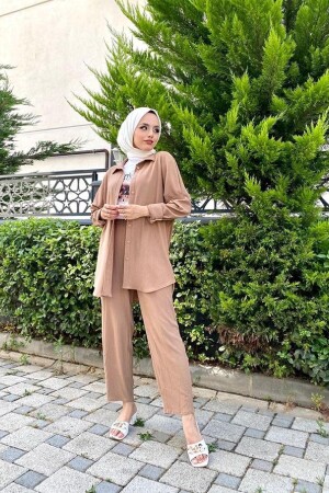 Damen-Hijab-Anzug mit Hose vl-clnbrmctkm43 - 3