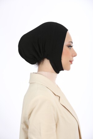 Damen-Hijab mit großem Volumen, praktischer, rutschfester Haube, die unter den Hals und das Kinn reicht - 1