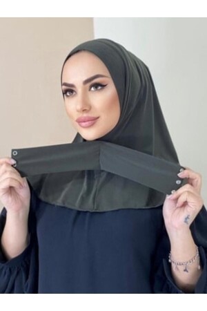 Damen-Hijab-Schal aus gekämmter Baumwolle zum Aufstecken, Knochenschal-Modell, Schal - 1