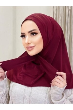 Damen-Hijab-Schal aus gekämmter Baumwolle zum Aufstecken, Knochenschal-Modell, Schal - 4