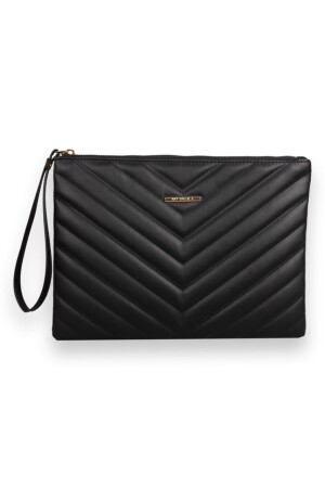 Damen-Lederhandtasche 1615 Schwarz - 4