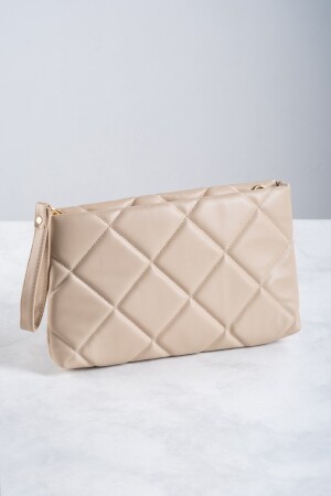 Damen-Portfolio-Clutch aus Pu-Leder, Handtasche mit Handgelenkschlaufe, geometrisches Muster LARISSADK - 3