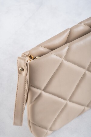 Damen-Portfolio-Clutch aus Pu-Leder, Handtasche mit Handgelenkschlaufe, geometrisches Muster LARISSADK - 4