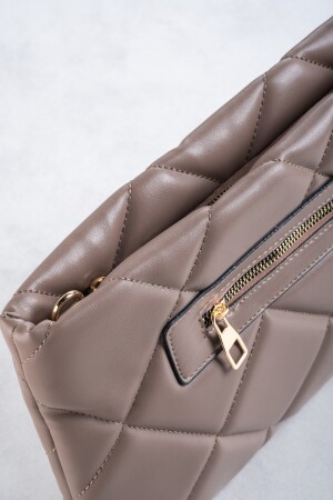 Damen-Portfolio-Clutch aus Pu-Leder, Handtasche mit Handgelenkschlaufe, geometrisches Muster LARISSADK - 5