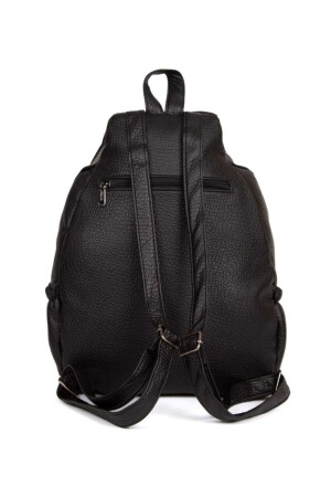 Damen-Rucksack aus veganem Leder, großes Volumen, Komfortmodell, 4 Fächer, Reiserucksack für den täglichen Gebrauch - 6