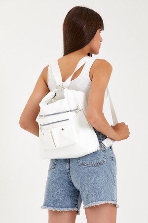 Damen-Schulterrucksack und Handtasche aus Pu-Leder mit mehreren Taschen, funktional, VIP YG9010 - 7