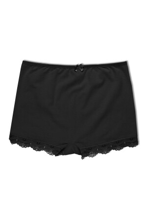 Damen-Strumpfhosen-Shorts aus schwarzer Spitze - 1