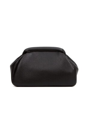 Damen-Trend-Clutch-Portfoliotasche aus schwarzem Leder - 1