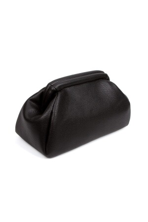 Damen-Trend-Clutch-Portfoliotasche aus schwarzem Leder - 3