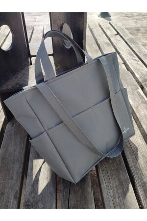 Damenhandtasche, graue Farbe, JANJANKOVA1 - 2