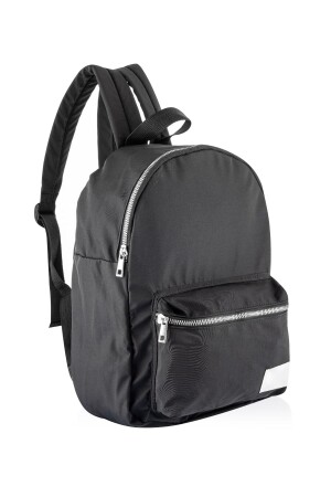 Damenrucksack Schultasche – Schwarz – Wasserdichter Stoff srt130 - 1