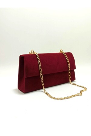 Damentasche Claret Red Wildleder 777 - 1