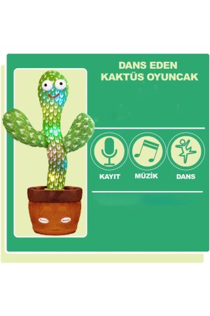 Dans Eden Oyuncak Şarjlı Konuşan Ses Tekrar Eden 120 Şarkılı Oyuncak Kaktüs Oyuncak Çocuk Oyuncak SquidGameOyuncak - 2