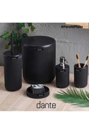 Dante 5-teiliges Badezimmer-Set Schwarz 789456 - 1