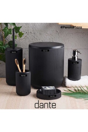 Dante 5-teiliges Badezimmer-Set Schwarz 789456 - 2