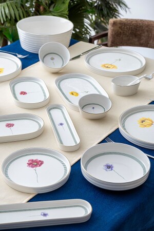 Dante Lüx Porselen 45 Parça Yemek Takımı - Acar