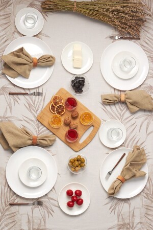 (منز-دارسي) الأبيض 26 قطعة وجبة الإفطار/ الخدمة لـ 6 أشخاص - Karaca