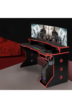 Dark Gaming Oyuncu Masası Ve Çalışma Masası atlantix - 6