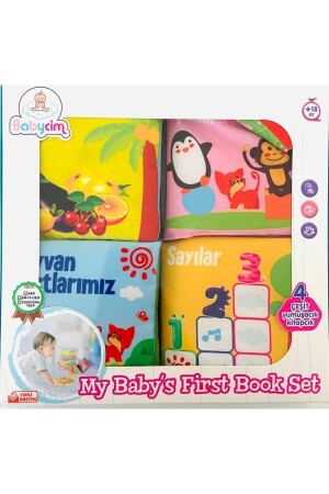 Das erste Bücherset meines Babys, Raschelstoffbuch, 4 Arten - 5