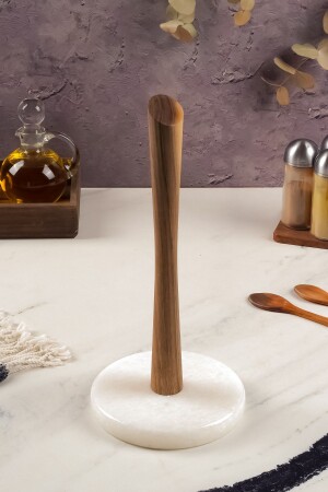 علبة من الخشب من الخشب من النخيل من الورق مع قاعدة الرخام DCWTH1 - Demy Craft