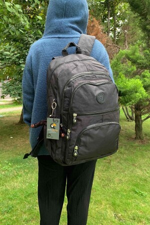 حقيبة ظهر المدرسة السوداء من الحجم الكبير DD11A مقاومة للمياه - DodoButik