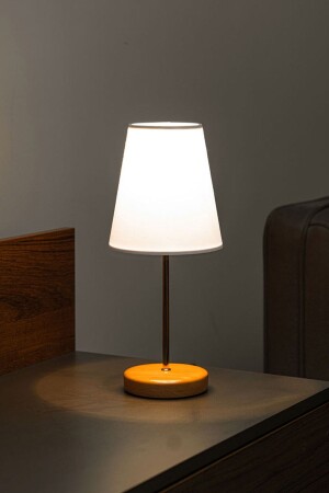 مـنـز - طاولة مصباح هدية مصباح الظل مصباح غرفة النوم مصباح الذهب الجسم القابضة البيضاء الضوء الجانب السرير DEC-34-AB - BY-LAMP