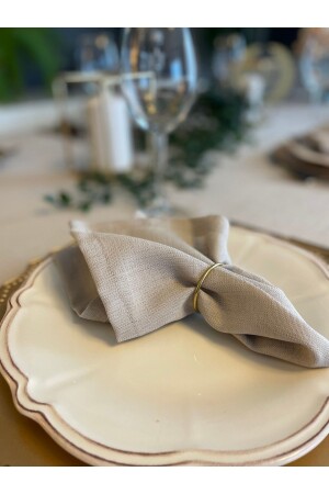 من المنسوجات البيج نيبكين من المنسوجات من المنسوجات من المنسوجات - Decamor Home