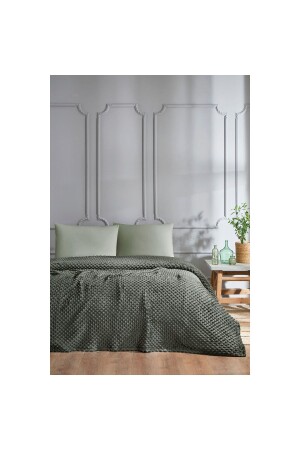 Decke Tomurcuk Double Khaki 200x220 - 3