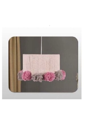 Decolove Ponponlu Avize Pembe 5v156f1s51 - ERİLETİSİM