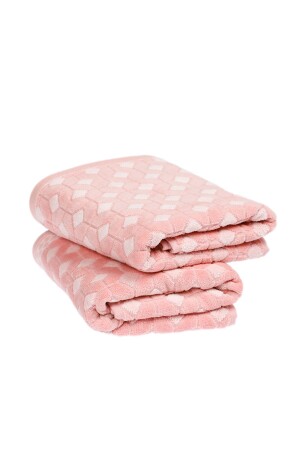 Decora 2-teiliges Handtuch 50x90 Rosa (ET) PR-DECORA50X90-2TY01327 - 1