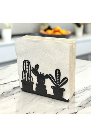 محفظة النقود المعدنية السوداء ذات موضوع من كاكتوس - decorelax