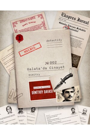 Dedektif Oyunu- Galata'da Cinayet- Dava Çözme Kutu Oyunları - Cinayet Çözme Dedektiflik Oyunu - 1