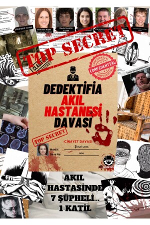 لعبة المحققين في مستشفى عقلية من (منز) - حل جريمة قتل و العثور على القاتل لعبة المحققين - Dedektifia